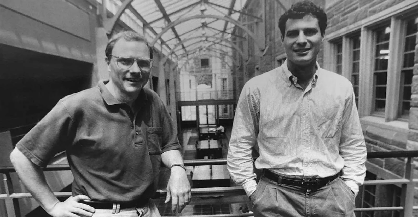 David Card (left) and Alan Krueger (right) Photo: Frank C. Dougherty